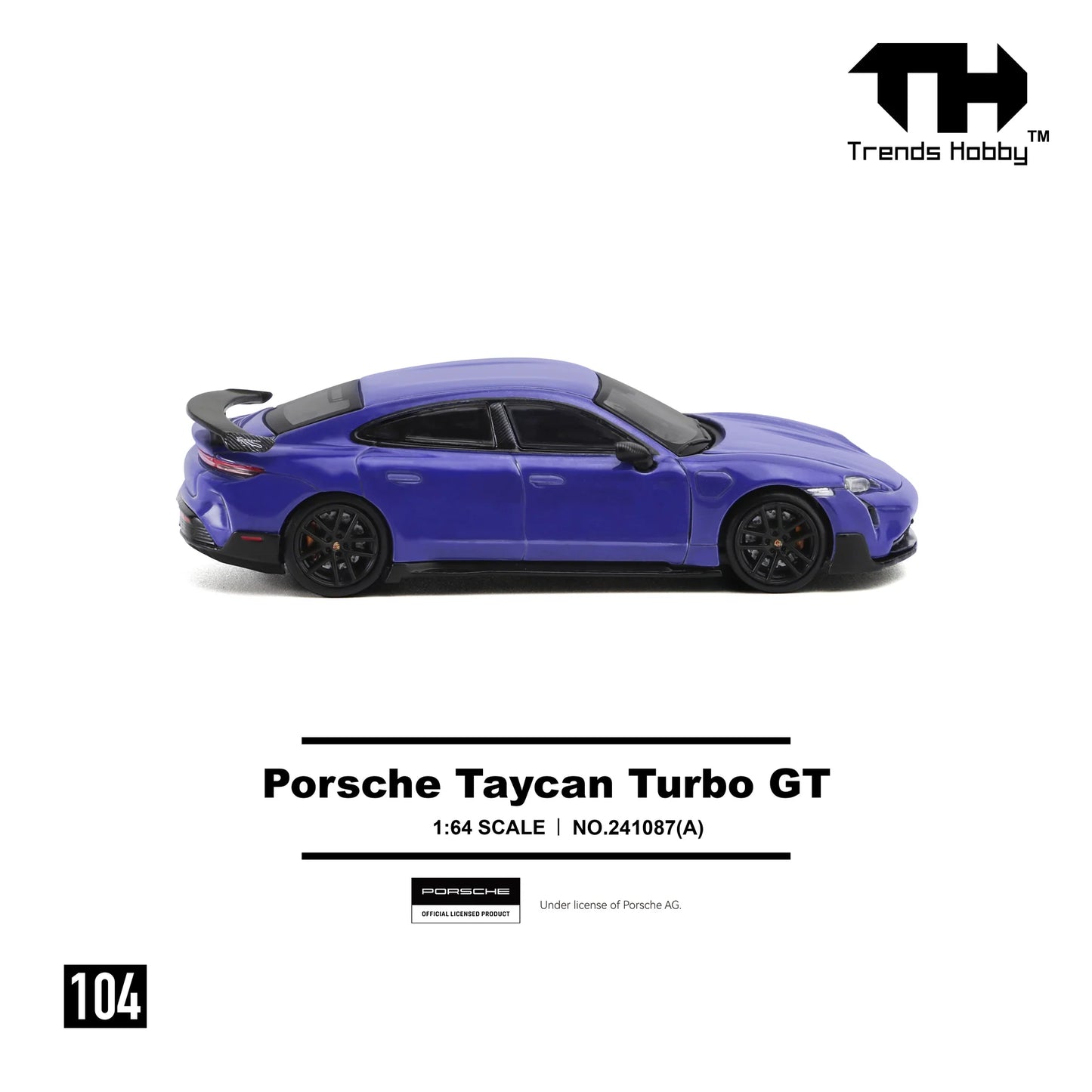 Trends Hobby 1:64 Porsche Taycan Turbo GT Purple