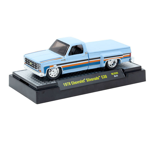 M2 Machines 1:64 1978 Chevrolet Silverado C30 Custom GULF
