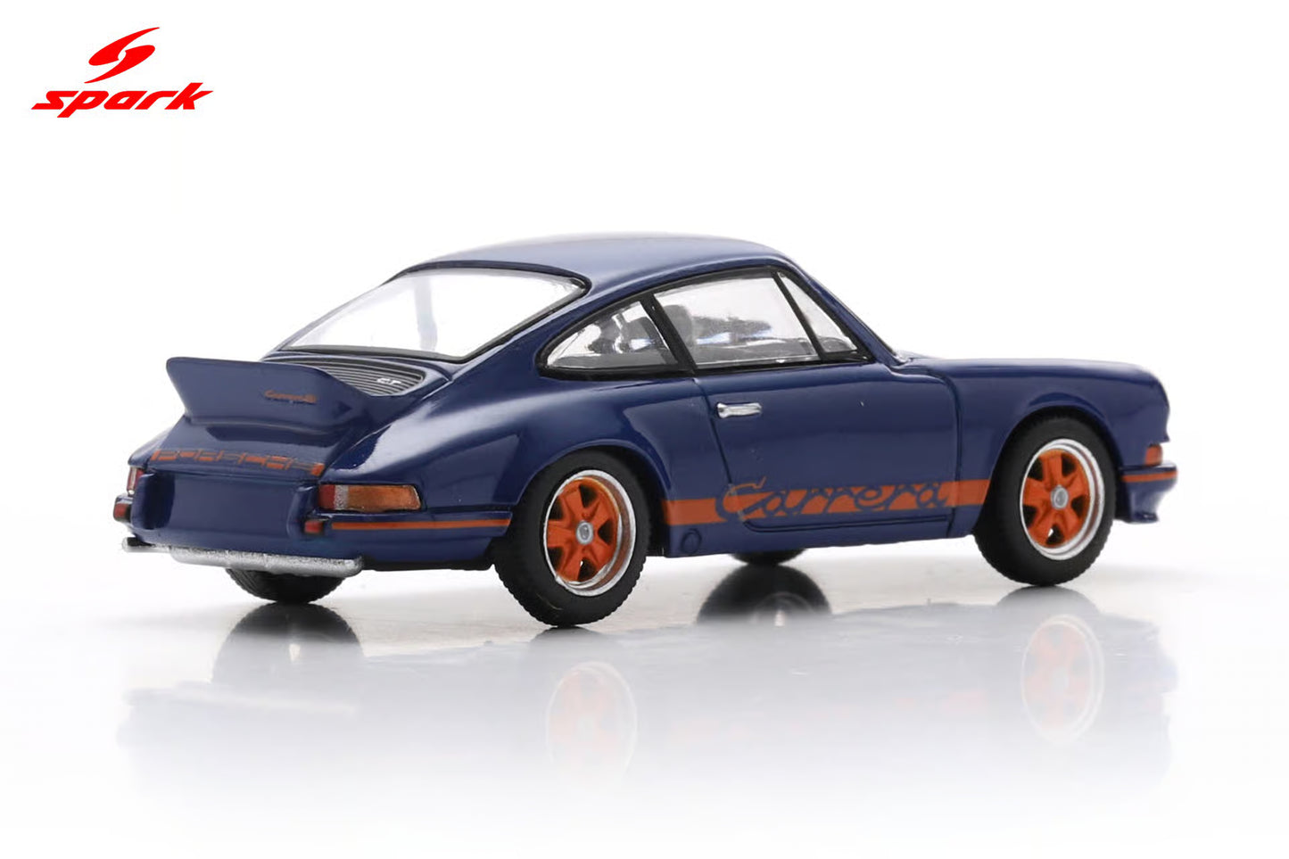 Spark 1:64 Porsche 911 2.7 RS Blue with Orange Stripe