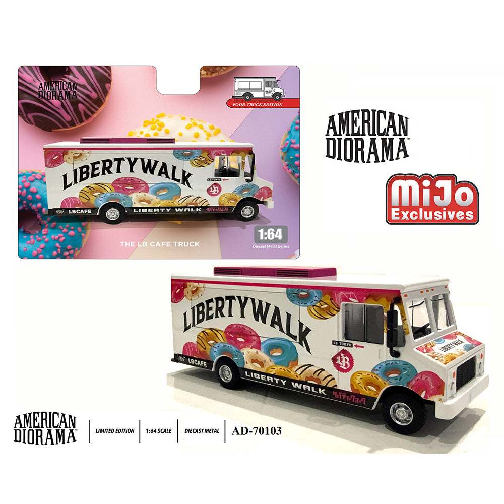 American Diorama 1:64 Food Truck The LB Cafe Mijo Exclusives AD-70103MJ