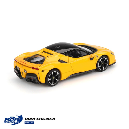 BBR Models 1:64 Ferrari SF90 Giallo Modena Yellow BBRFER64031