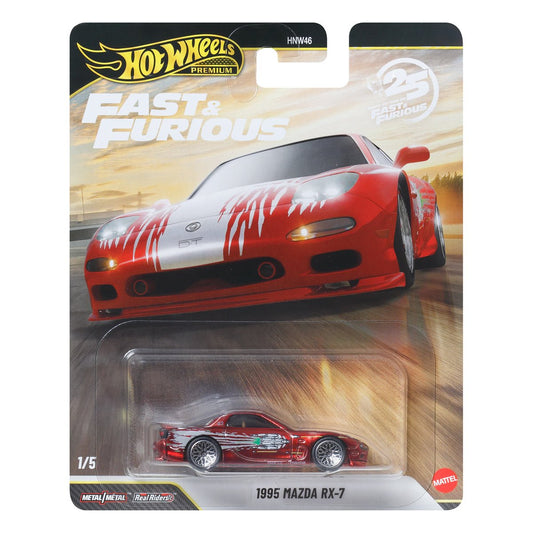 Hot Wheels Premium 1:64 Fast and Furious 25th Anniversary Case P Set of 10