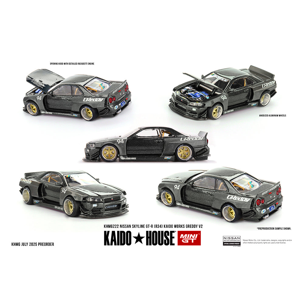 Kaido House 1:64 Nissan Skyline GT-R R34 GReddy V2