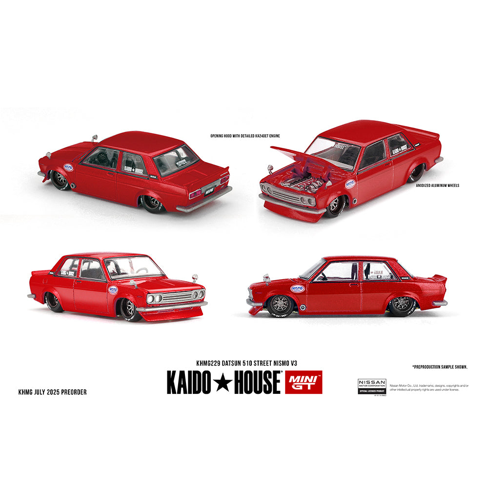 Kaido House 1:64 Datsun 510 Street Nismo V3 Red