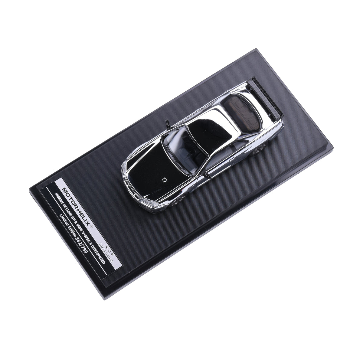Motorhelix 1:64 Nissan Skyline GT-R R34 V-Spec II Electroplating Silver Canadian DieCast Expo 2026