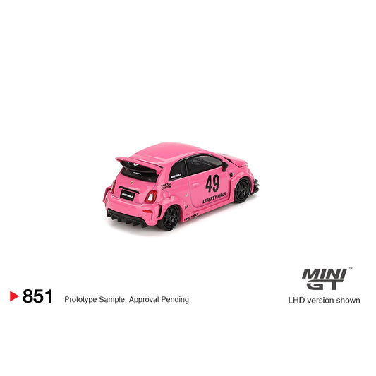 Mini GT 1:64 Abarth 595 LB-Works x Abas Works Pink