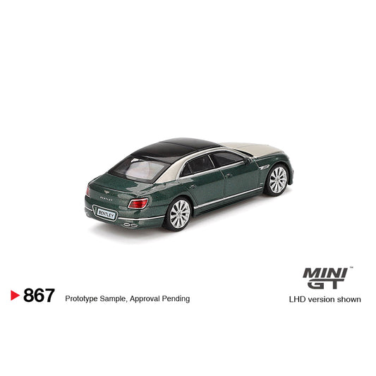 Mini GT 1:64 Bentley Flying Spur White Sand Verdant