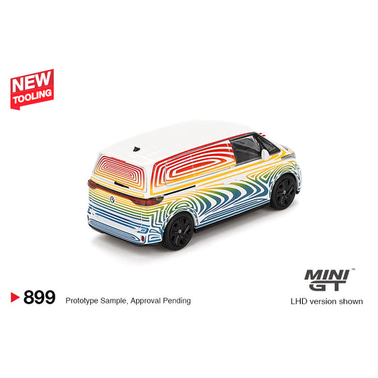 Mini GT 1:64 Volkswagen ID. Buzz Prototype Rainbow