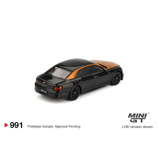 Mini GT 1:64 Bentley Flying Spur Orange Flame / Onyx