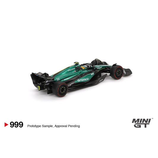Mini GT 1:64 Aston Martin Fernando Alonso 2024 F1 2024 Bahrain GP MGT00999-BL