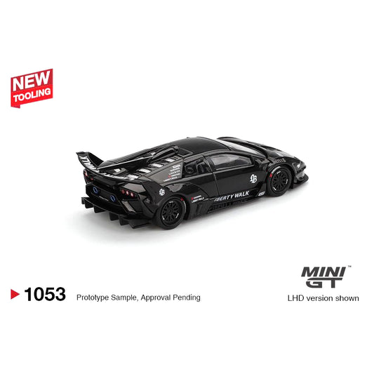 Mini GT 1:64 Lamborghini LB-Silhouette Works Murcielago GT Evo Black MGT01053-BL