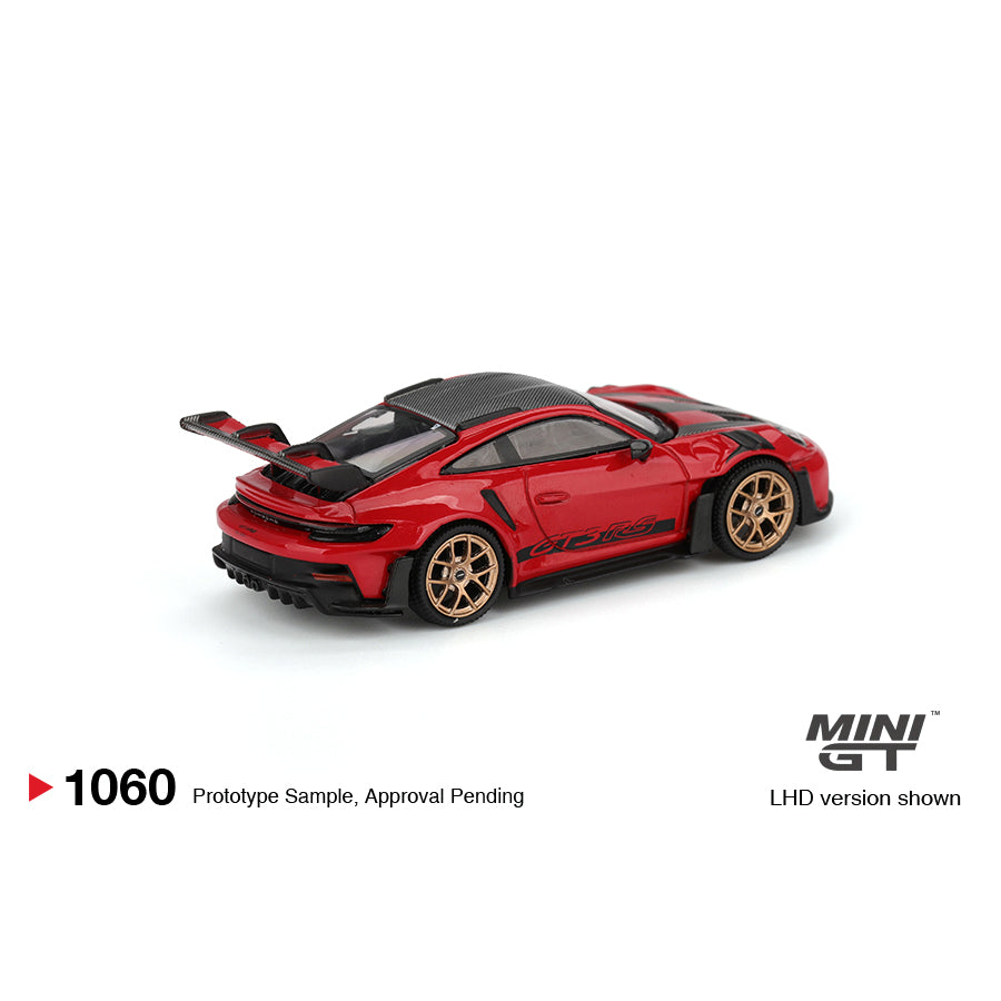 Mini GT 1:64 Porsche 911 (992) GT3 RS Weissach Package Guards Red