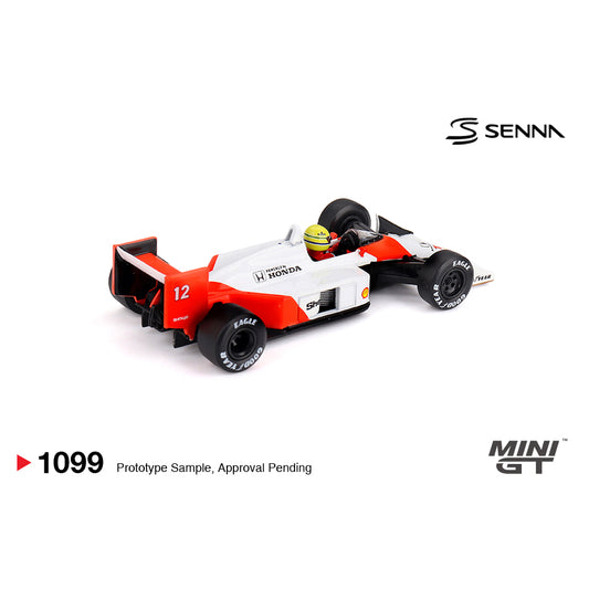 Mini GT 1:64 McLaren MP4/4 #12 Ayrton Senna 1988 Japanese Grand Prix Winner MGT01099-BL