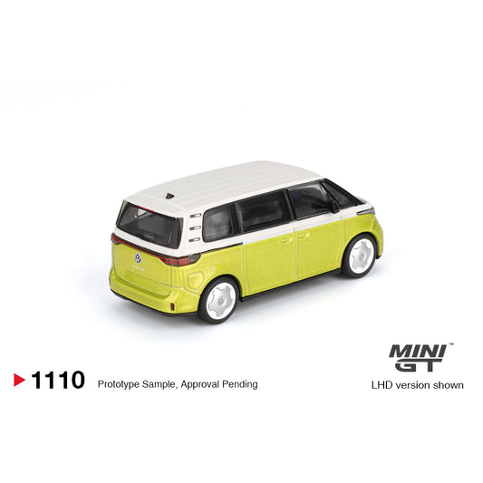Mini GT 1:64 Volkswagen ID. Buzz Candy White and Pomelo Yellow MGT01110-BL