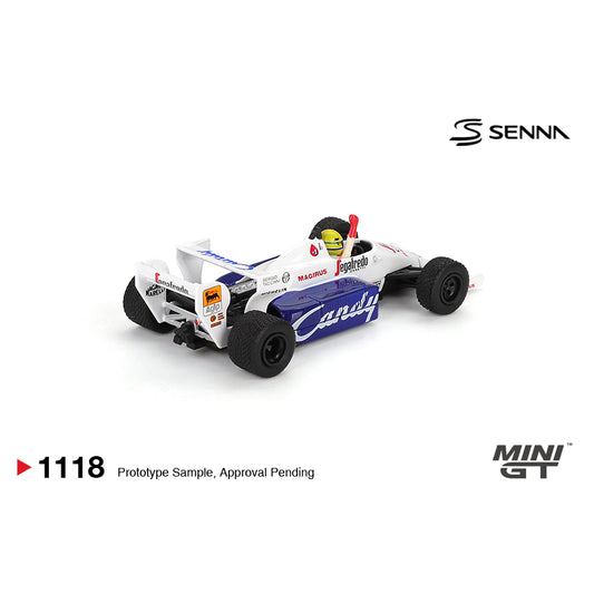Mini GT 1:64 Toleman TG184 #19 Ayrton Senna 1984 Monaco Grand Prix 2nd Place