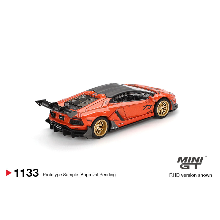 Mini GT 1:64 LB★WORKS Lamborghini Aventador Orange MDX 2025