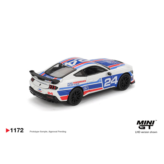 Mini GT 1:64 Ford Mustang Dark Horse #24 Ford Racing School MGT01172-BL