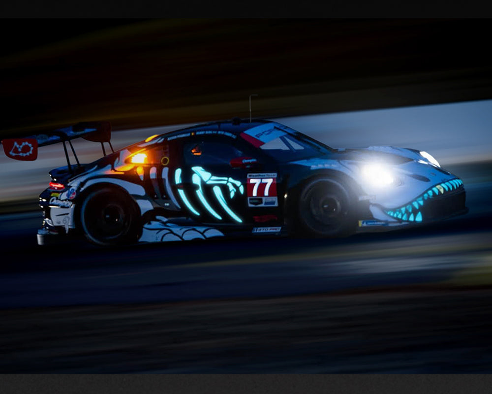 Mini GT Porsche 911 GT3 R #77 AO Racing Skeleton Rexy