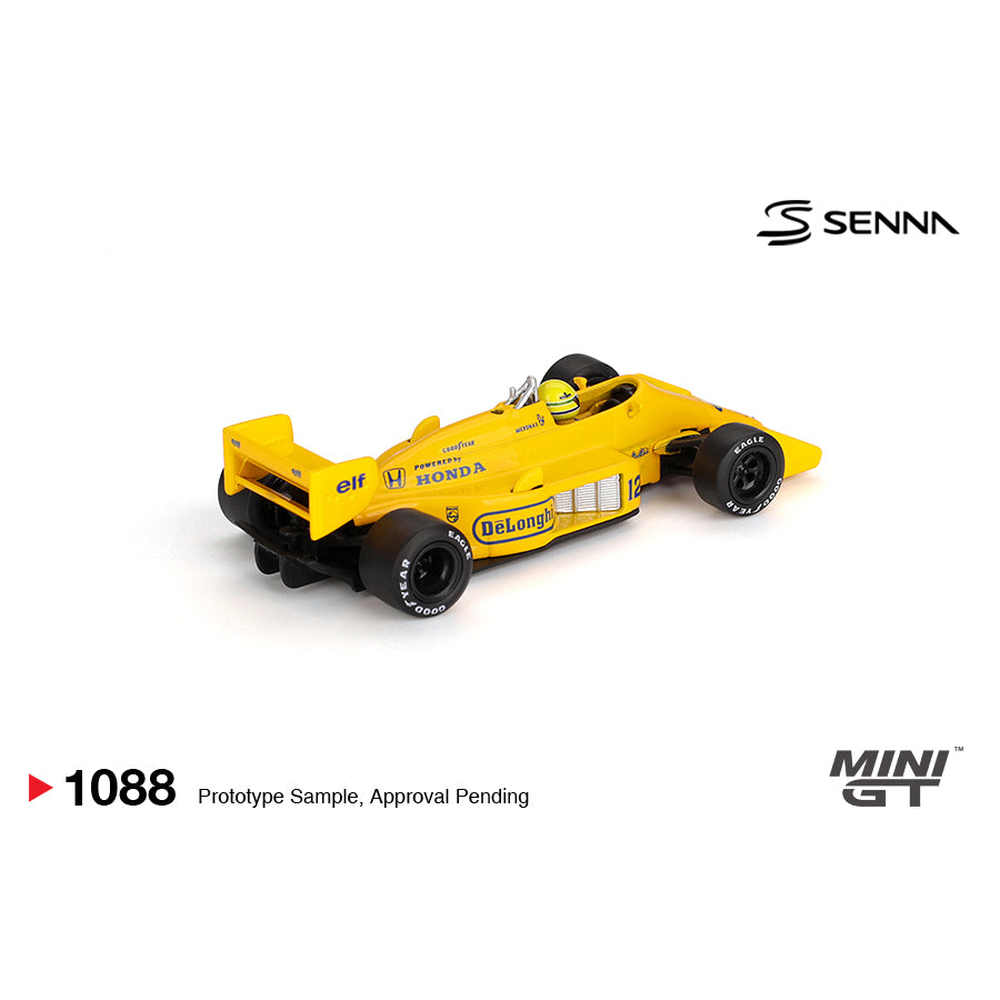 Mini GT 1:64 Lotus 99T #12 Ayrton Senna 1987 Monaco Grand Prix Winner