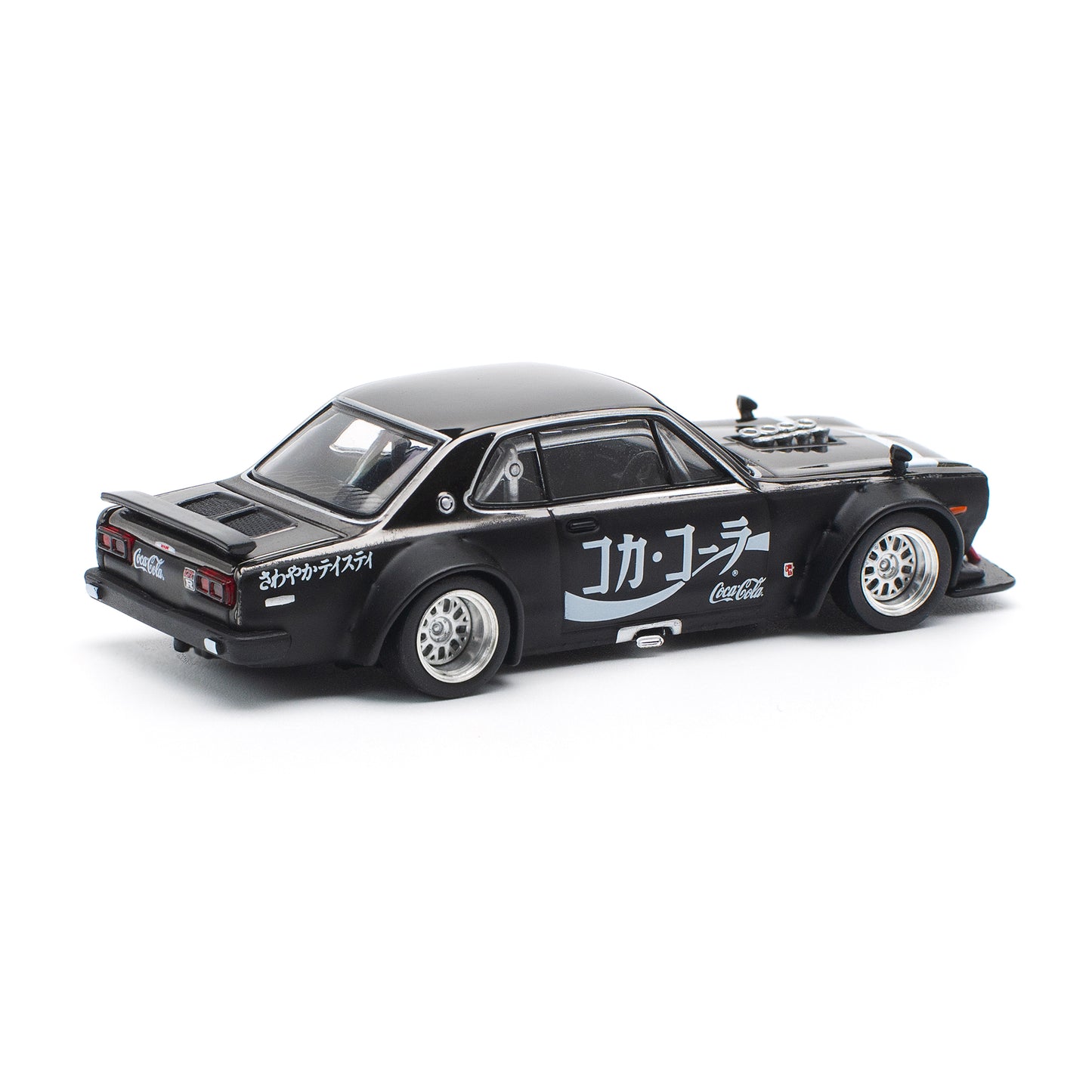 Pop Race 1:64 Skyline GT-R Drift Hakosuka Coca Cola Zero Japan Black Chrome