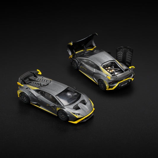 Pop Race 1:64 Lamborghini Huracan STO Matte Grey