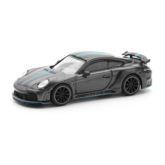 Pop Race 1:64 992 Stinger GTR Carbon Edition Blueline PR640254