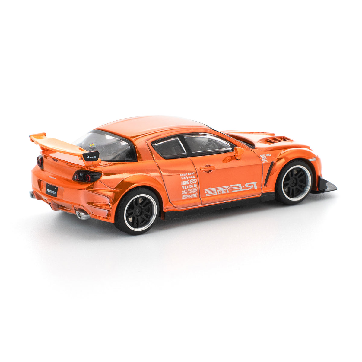 Pop Race 1:64 Mazda RX-8 Re-Amemiya Chrome Orange
