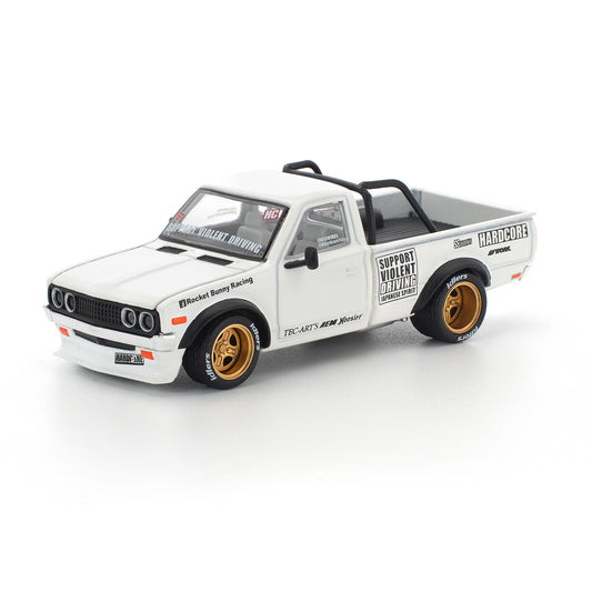 Pop Race 1:64 Pandem Datsun 620 White