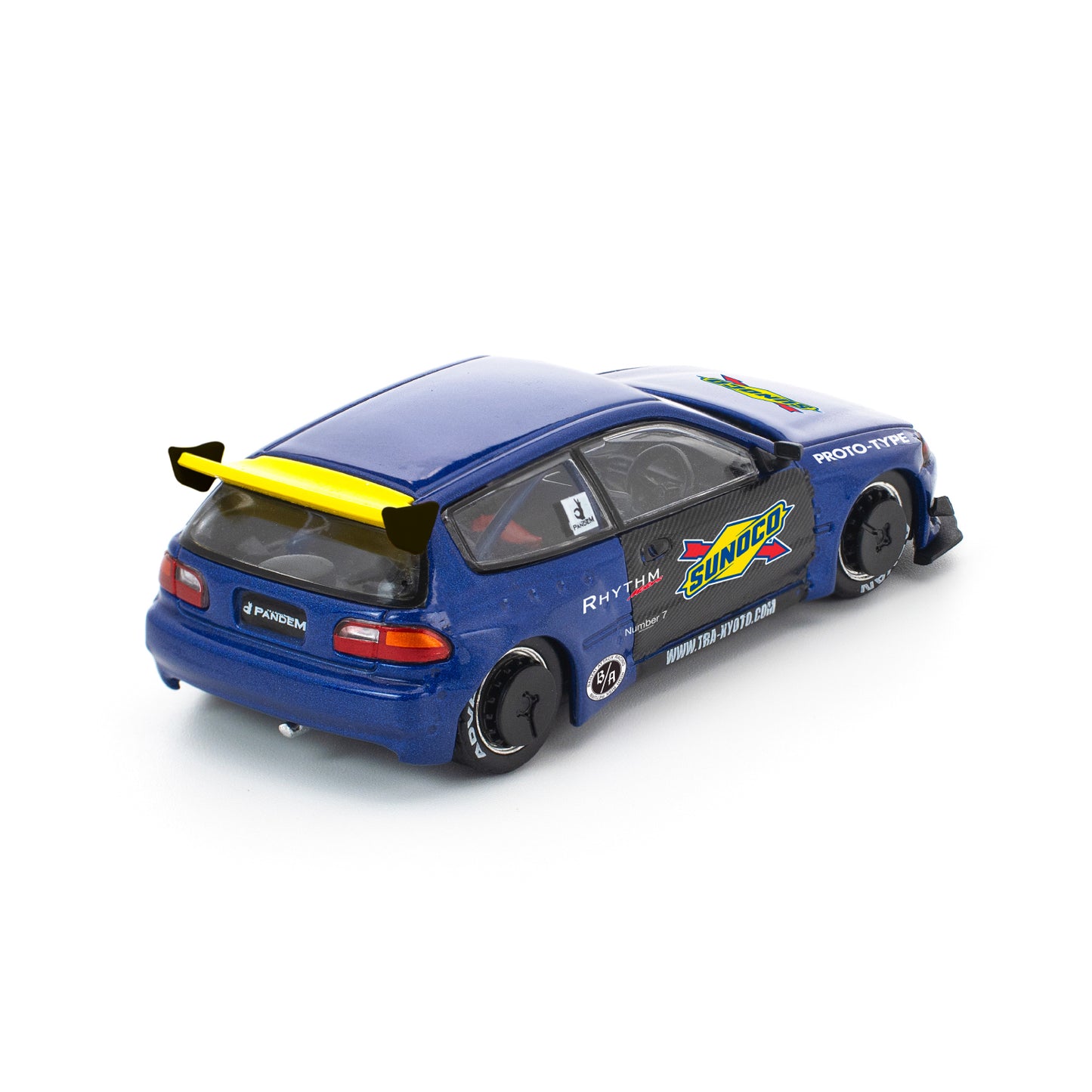 Pop Race 1:64 Pandem Civic EG6 Blue and Black