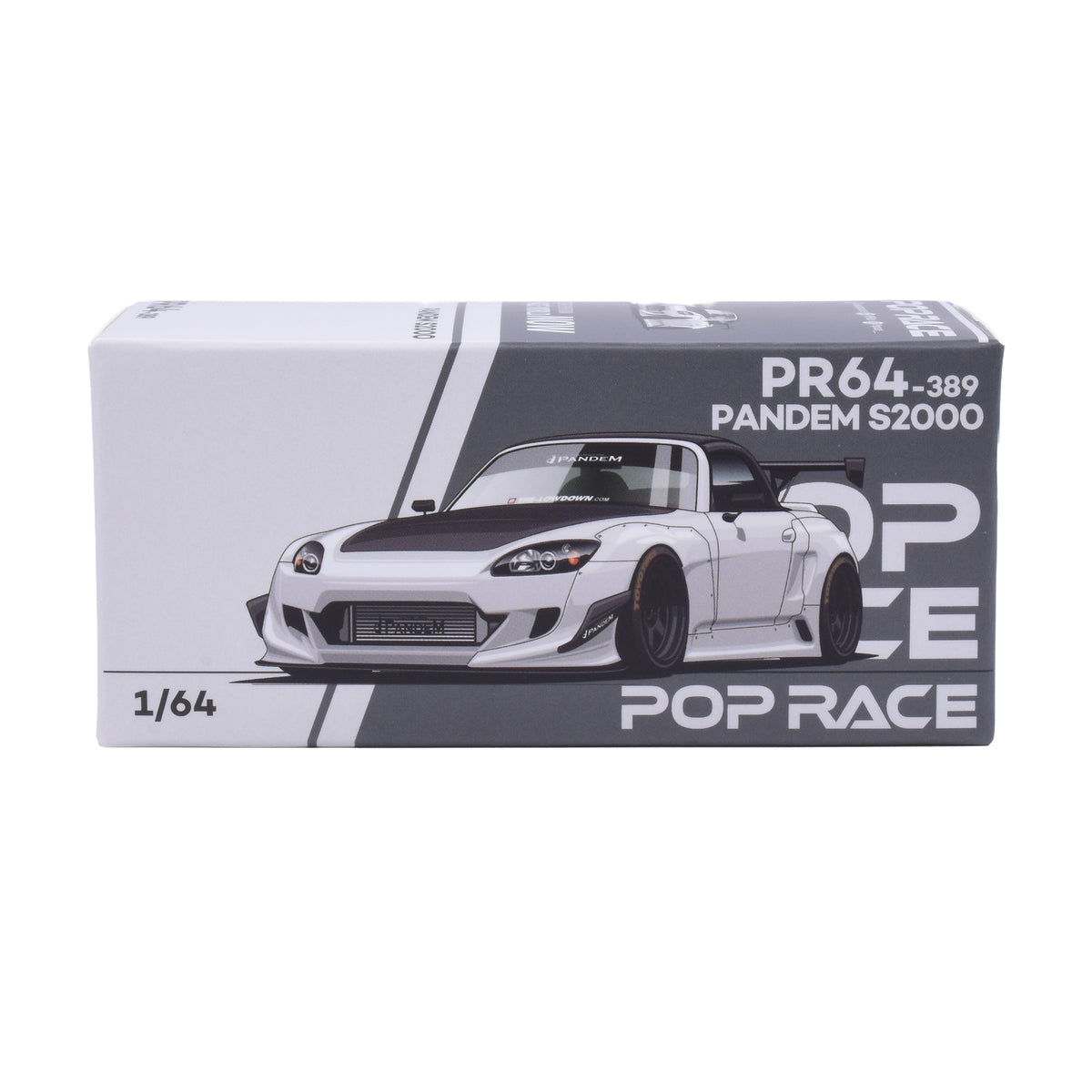 Pop Race 1:64 Pandem Honda S2000 Softtop White Tooling Variant