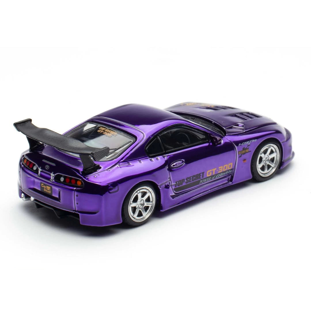 Pop Race 1:64 Top Secret GT300 Supra Purple Chrome TASHK2025 PR640458