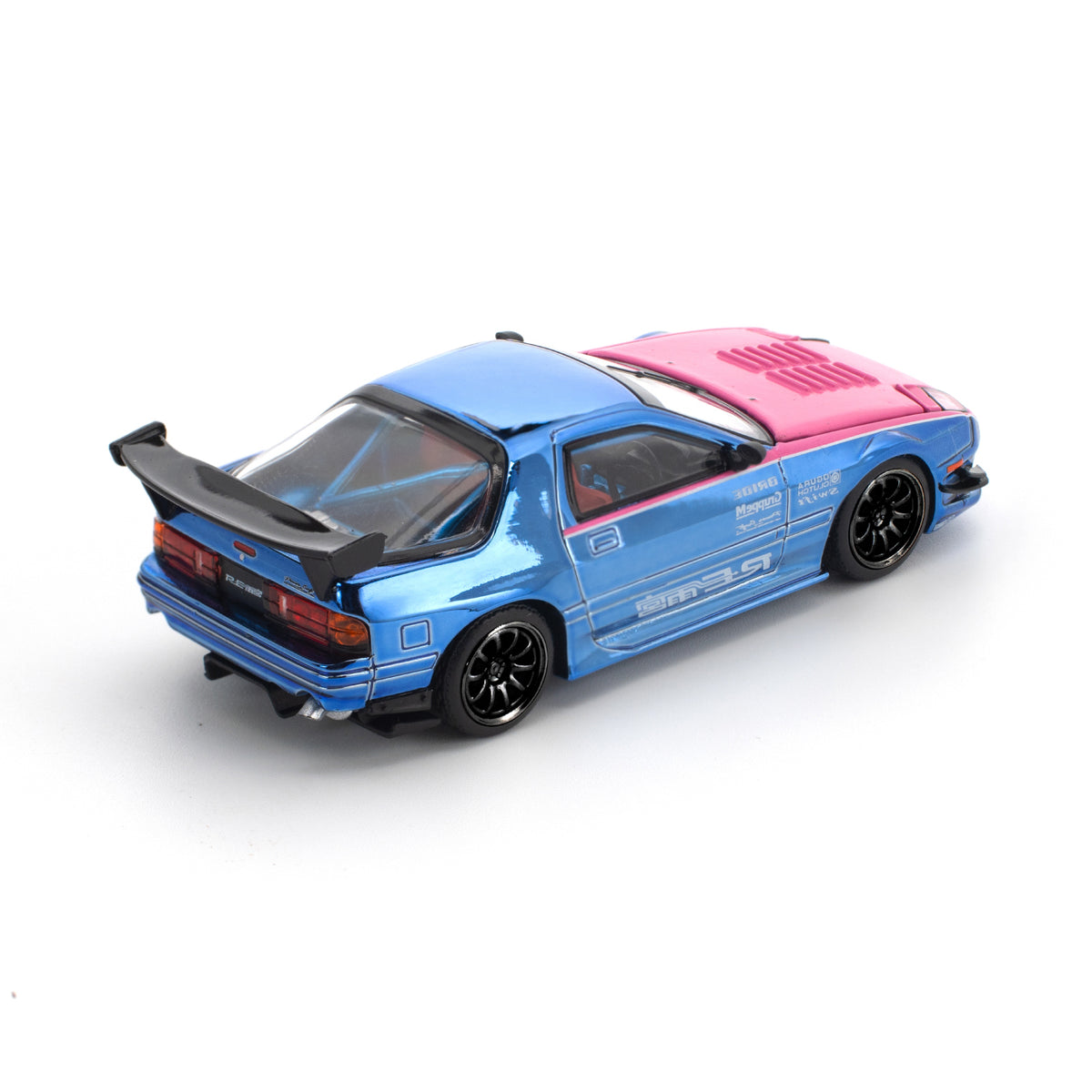 Pop Race 1:64 Mazda RX7 FC3S Re-Amemiya Street7 Chrome