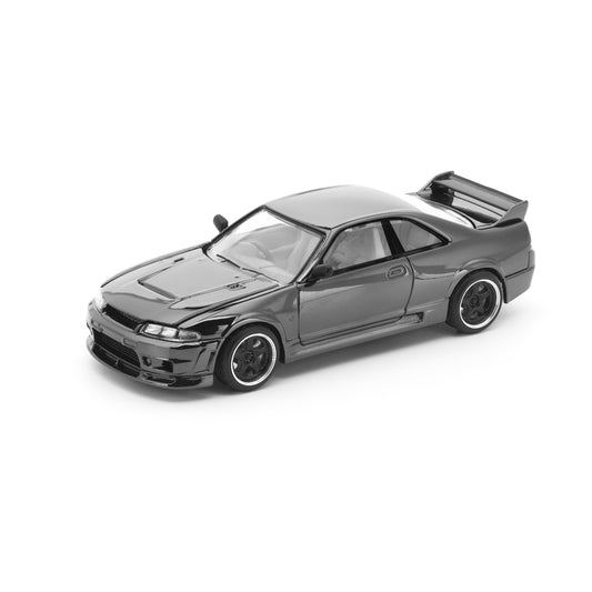 Pop Race 1:64 Nissan Skyline GT-R R33 Dark Chrome
