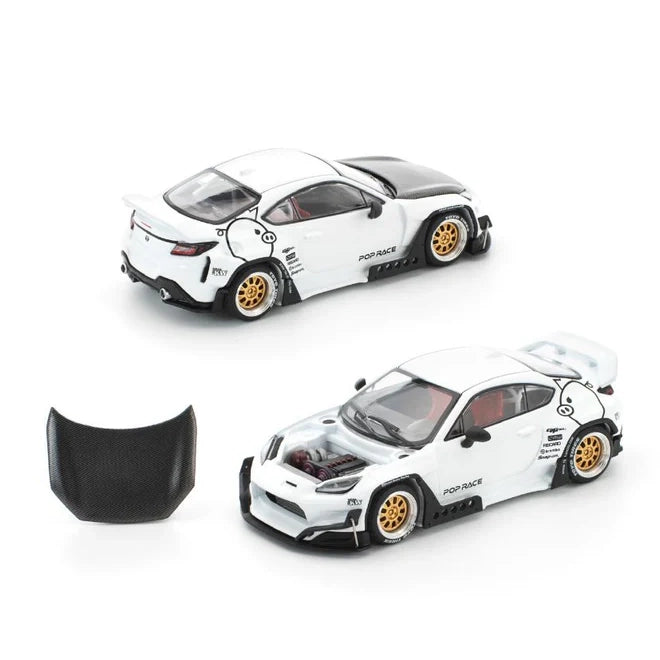 Pop Race Enigma 1:64 Pandem GR86 White PRE014