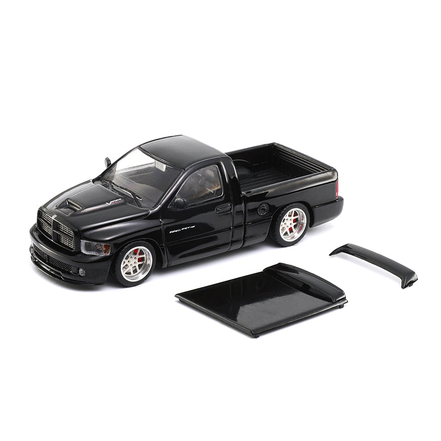 Shoom64 1:64 2003 Dodge Ram SRT-10 Pickup Black