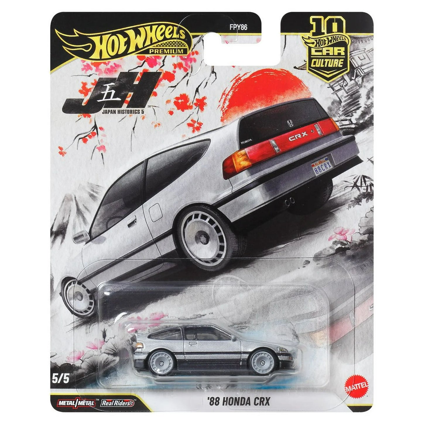 Hot Wheels Premium 1:64 Car Culture Japan Historics Case P Set of 5