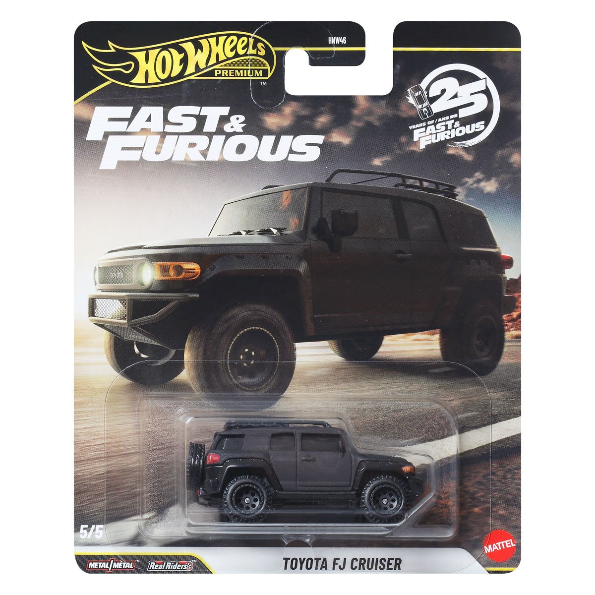 Hot Wheels Premium 1:64 Fast and Furious 25th Anniversary Case N Case of 10