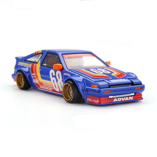 Kaido House 1:64 Toyota AE86 Sprinter Trueno Kaido Racing V1 Blue KHMG196