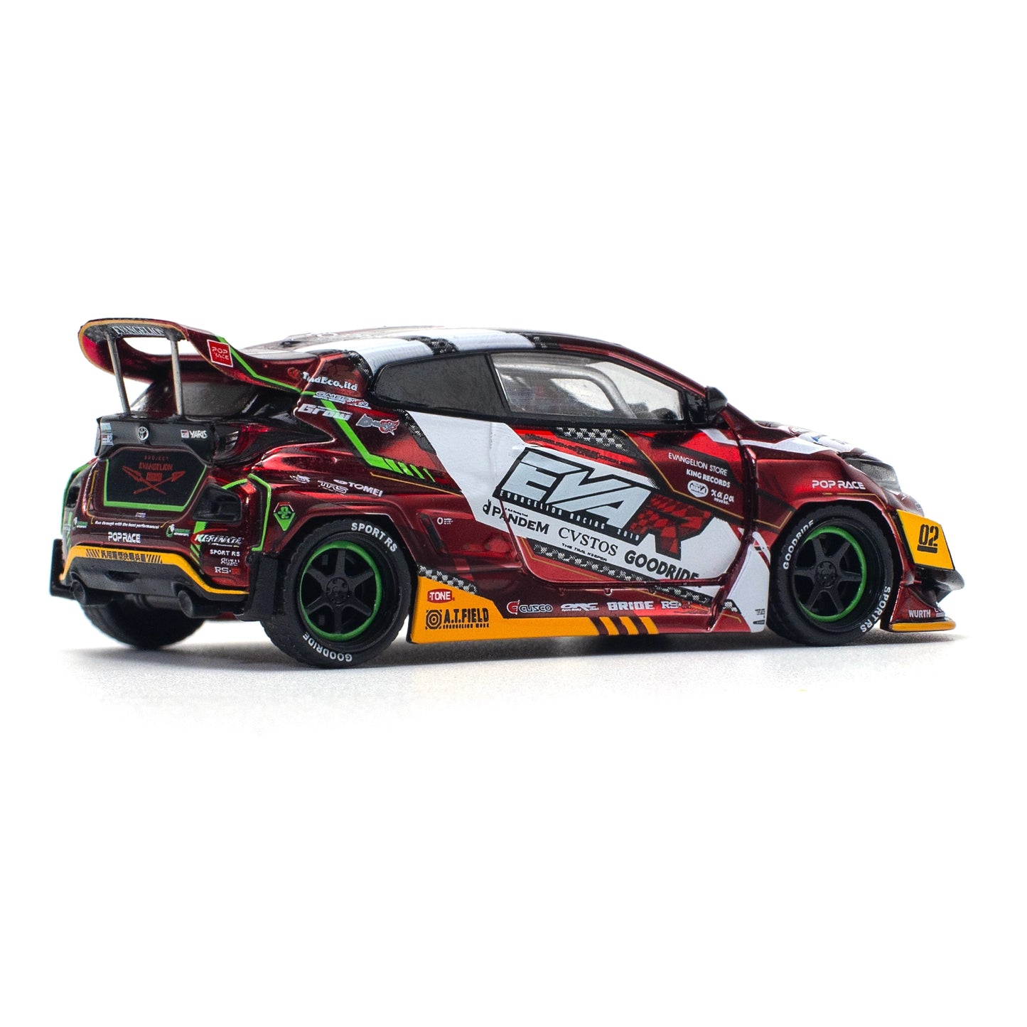 Pop Race 1:64 EVA RT Production Model Goodride GR Yaris PR640126