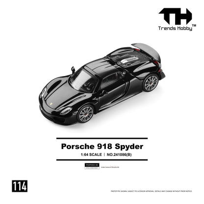 [PRE ORDER] Trends Hobby 1:64 Porsche 918 Spyder Black