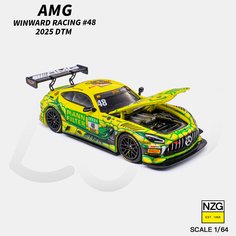 [PRE ORDER] Kilo Works 1:64 AMG GT3 EVO 2025 DTM Winward Racing #48