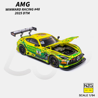 [PRE ORDER] Kilo Works 1:64 AMG GT3 EVO 2025 DTM Winward Racing #48