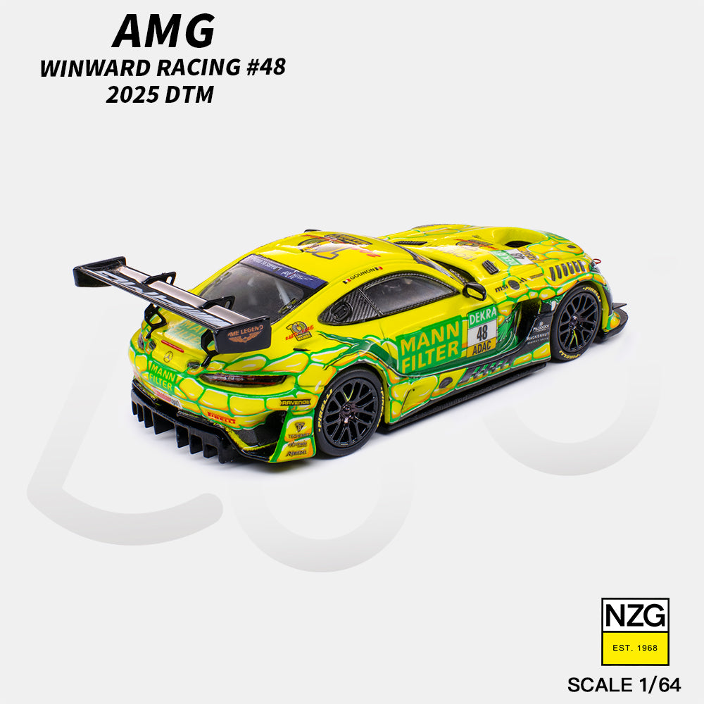 [PRE ORDER] Kilo Works 1:64 AMG GT3 EVO 2025 DTM Winward Racing #48