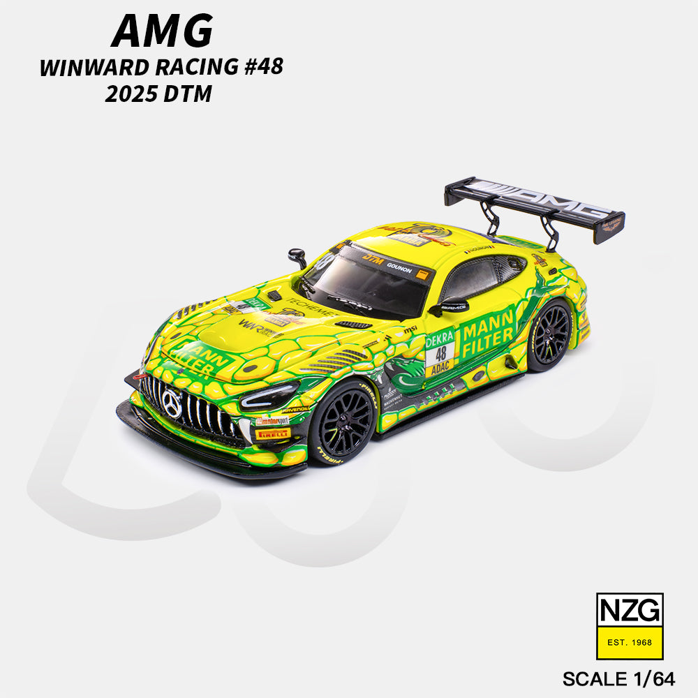 [PRE ORDER] Kilo Works 1:64 AMG GT3 EVO 2025 DTM Winward Racing #48