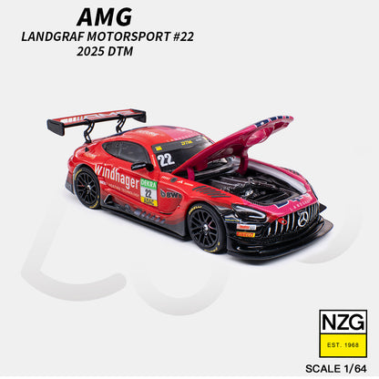 [PRE ORDER] Kilo Works 1:64 AMG GT3 EVO 2025 DTM Landgraf Motorsport #22