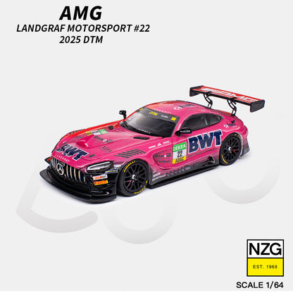 [PRE ORDER] Kilo Works 1:64 AMG GT3 EVO 2025 DTM Landgraf Motorsport #22