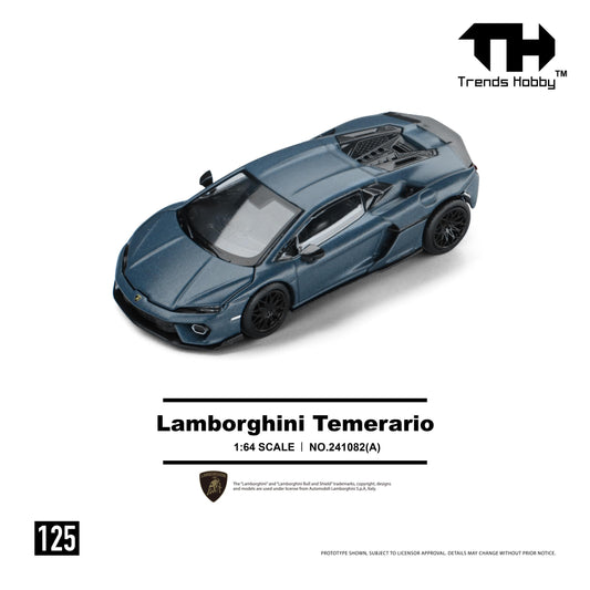 [PRE ORDER] Trends Hobby 1:64 Lamborghini Temerario Matte Blue