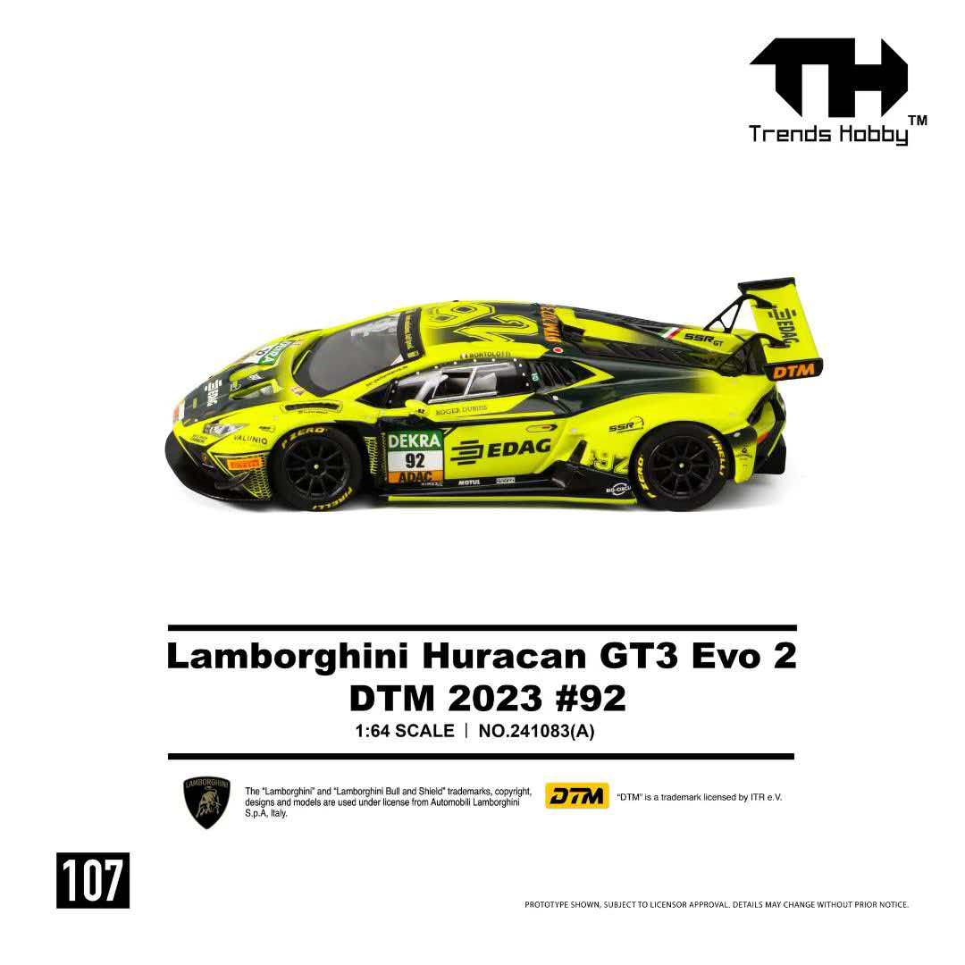 Trends Hobby 1:64 Lamborghini Huracan GT3 Evo 2 DTM 2023 No.92