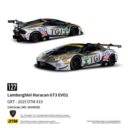 [PRE ORDER] Trends Hobby 1:64 Lamborghini Huracan GT3 EVO2 DTM 2025 #19
