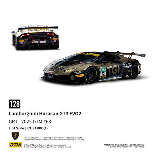 [PRE ORDER] Trends Hobby 1:64 Lamborghini Huracan GT3 EVO2 DTM 2025 #63